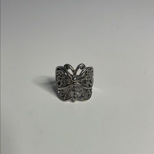 Silver Butterfly Ring